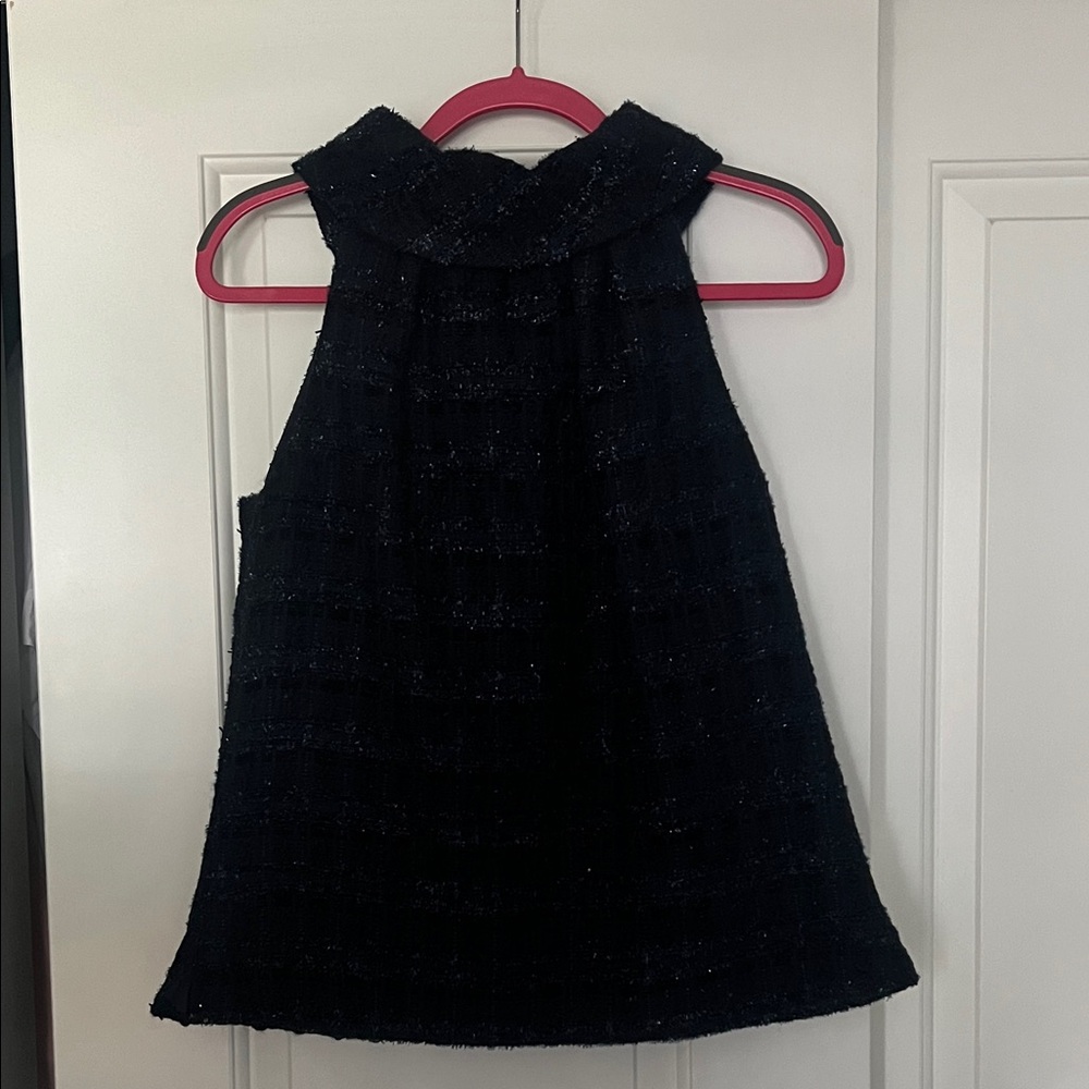 Navy Sleeveless Top